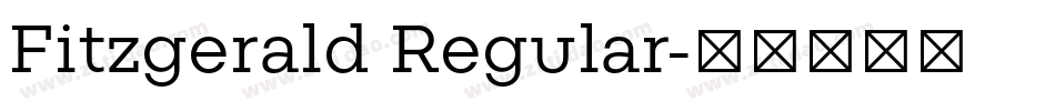 Fitzgerald Regular字体转换
